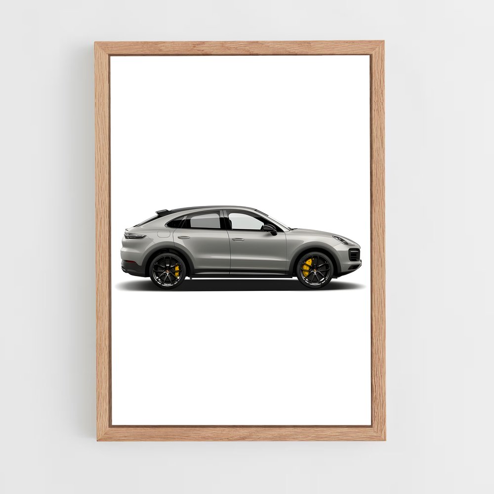 Poster Vitesse Cayenne – affiche Porsche (vue 4)